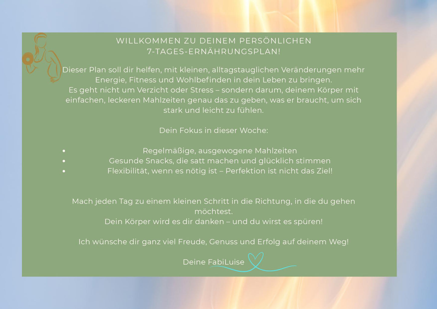 7-Tage Ernährungsplan zum Abnehmen – einfache, alltagstaugliche Rezepte | Fabiluise Coaching PDF